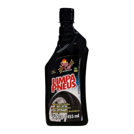 Limpa pneu cremoso sun car 500ml