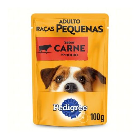 PEDIGREE 100G RACAS PEQ.CARNE AO MOLHO 