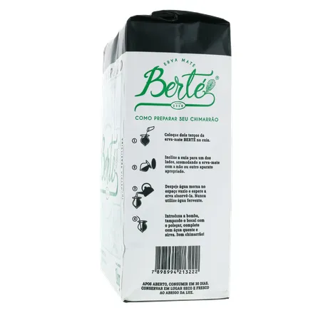 Erva mate berte s-acucar 1kg 360-26