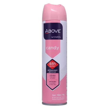 DESODORANTE ABOVE AEROSSOL WOM CANDY 150ML 360-1
