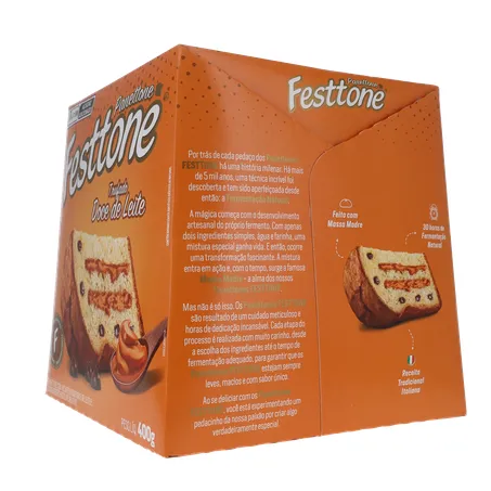 Panettone Festtone Trufado Doce De Leite 400G 360-6