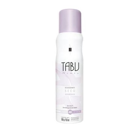 Desodorante Feminino Antitranspirante Tabu Segredos Embalagem Aerosol 100G