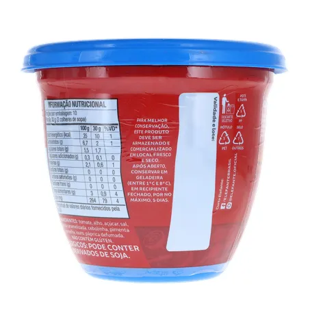 Extrato de tomate elefante carne de panela pote 300g 360-16