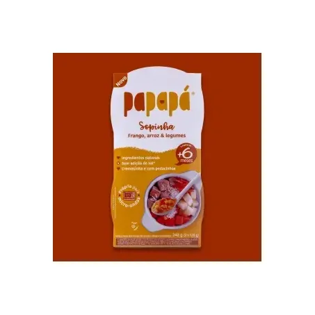 Sopinha Frango Legumes Papapá 240g