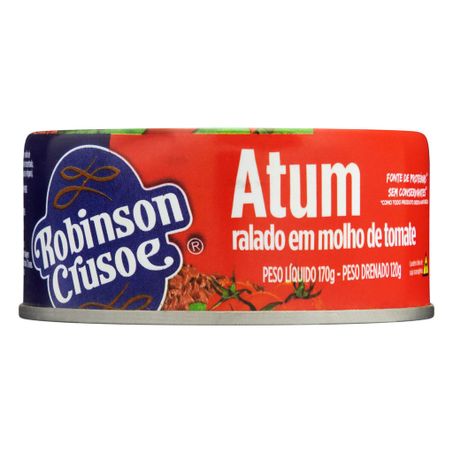 Atum robinson crusoé ralado em molho de tomate 170gr