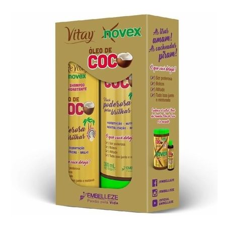 SHAMPOO + COND EMBELLEZE 600ML COCO