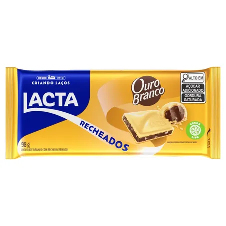 CHOCOLATE LACTA 98G OURO BRANCO