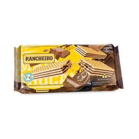 BISCOITO WAFER CHOC RANCHEIRO 78G