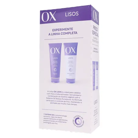 Kit shampoo ox 375ml+cond170ml lisos 360-20