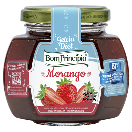 GELEIA MORANGO DIET 230G- BOM PRINCIPIO