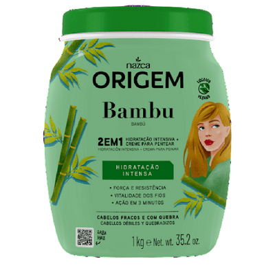 Creme hidratacao bambú origem 1kg