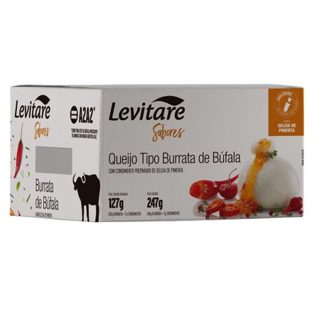 QUEIJO LEVITARE TIPO BURRATA GELÉIA DE PIMENTA 127G