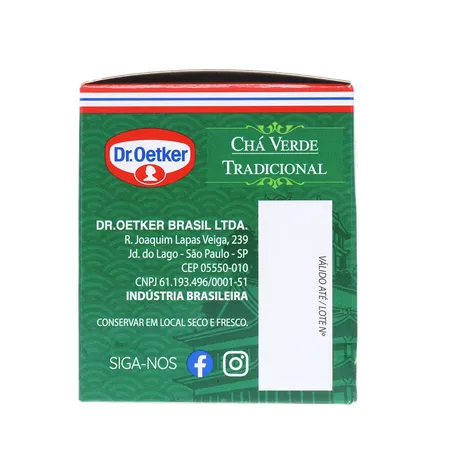 CHÁ DR OETKER VERDE TRADICIONAL SAQUINHO 10UN 360-27