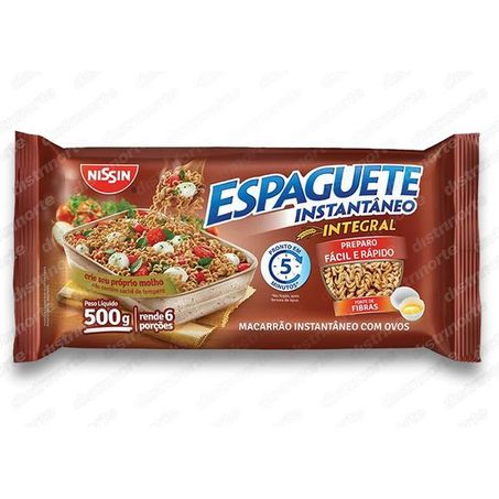 Espaguete instantaneo nissin integral t5 500g