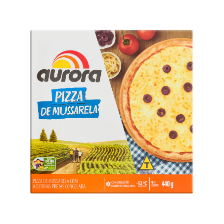 PIZZA MUSSARELA COM AZEITONAS AURORA