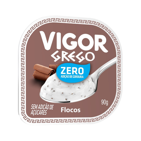 Iogurte Grego Flocos Zero Açúcar 90g
