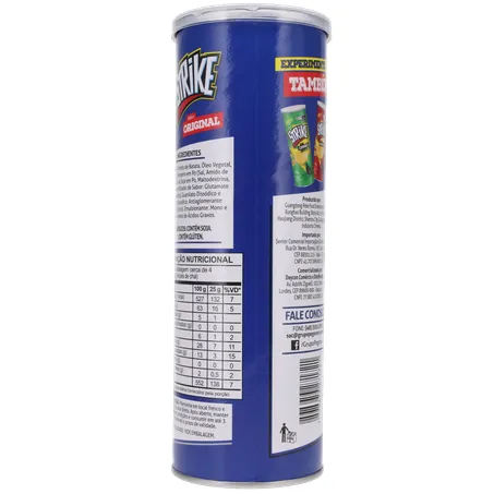 SALGADINHO BATATA STRIKE ORIGINAL POTE 90G 360-19