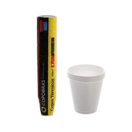 Copo termico copobras com 25 un 240 ml