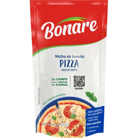 Molho de Tomate com Orégano para Pizza Bonare 300G