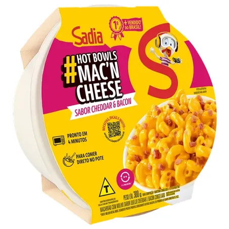 Refeicao Sadia 300g Macn Cheese Cheddar Bacon