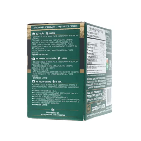 ARROZ PRATO FINO 500G ORGANICO 360-11