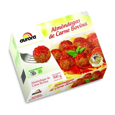 Almondegas Aurora 500g Carne Bovina