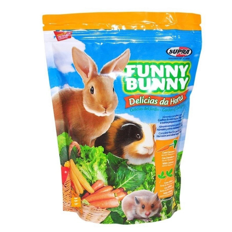 Alimento Para Roedores Supra Funny Bunny Pacote 500g 
 