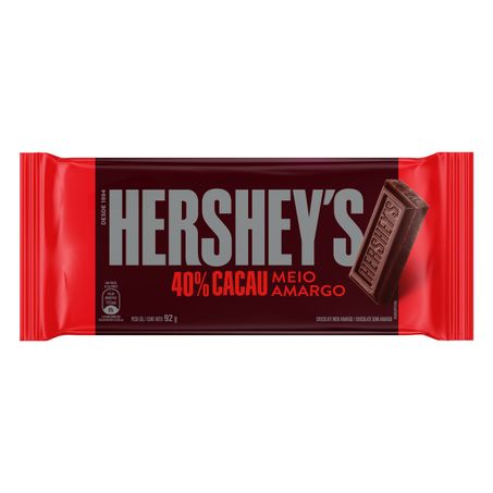 CHOCOLATE MEIO AMARGO 40% CACAU HERSHEY'S