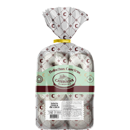 ROSCA CASEIRA CANHADA ALIMENTOS COCO PACOTE 400G