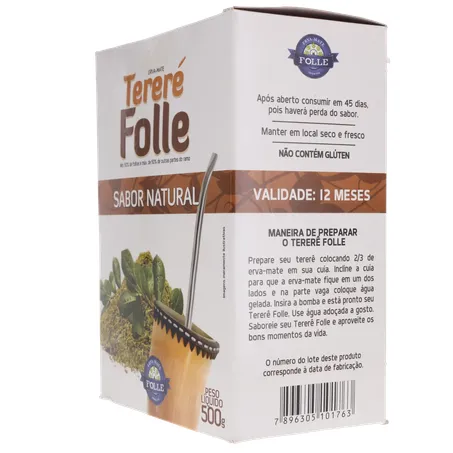 Erva tererê folle natural 500g 360-24