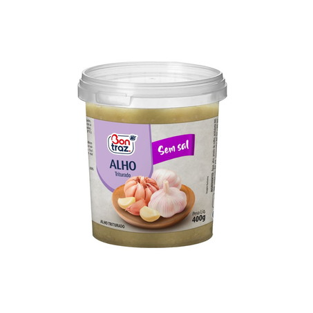 Alho Triturado Bontraz sem Sal Pote 400G