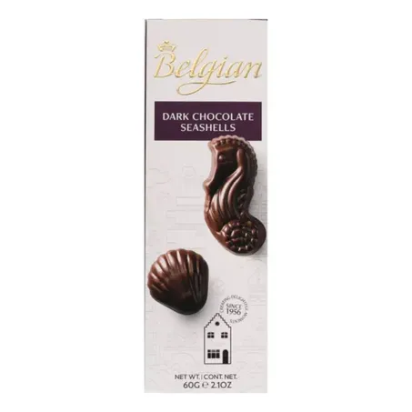 Chocolate seashells dark belgian 65g