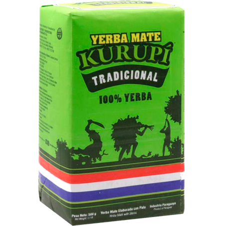 Yerba mate kurupí tradicional 500g