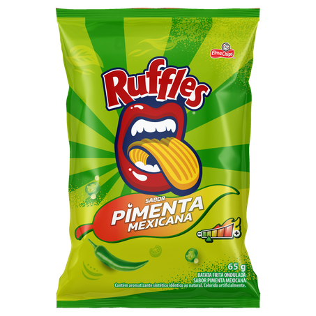 SALGADINHO BATATA RUFFLES PIMENTA MEXICANA PACOTE 65G