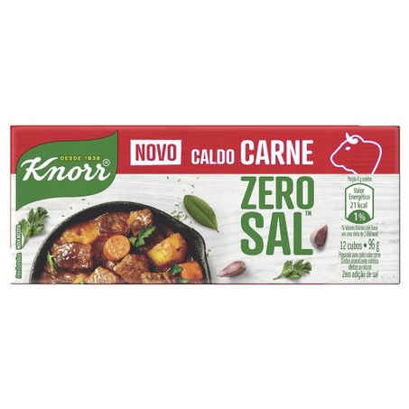 Caldo knorr 96g carne zero sal