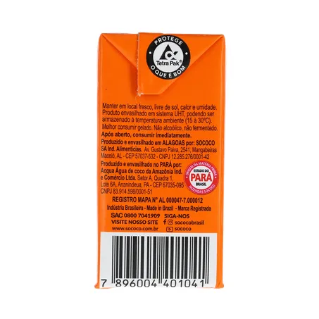 Água De Coco SococoTangerina 200ml 360-9