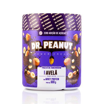 Pasta amendoim avelã dr peanut 600g