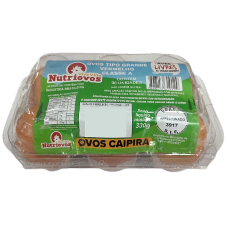 Ovos vermelhos nutriovos caipira 1/2dz