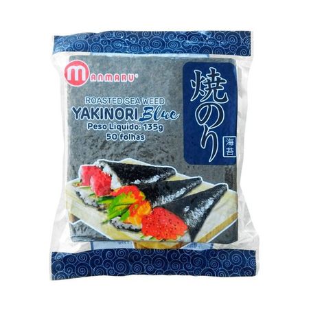 Folhas Algas Kenko Yaki Nori 140g C/50 Folhas