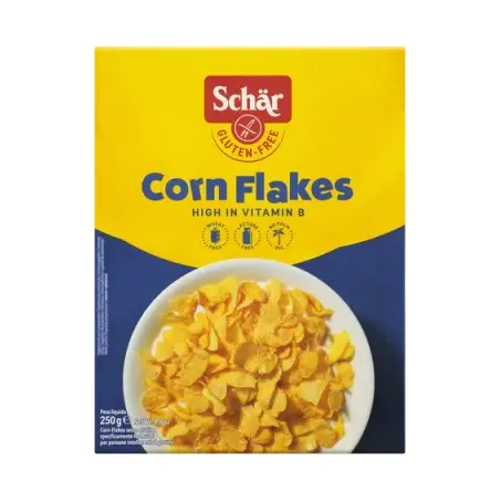 Cereal Matinal Sem Glúten Zero Lactose Schär Corn Flakes Caixa 250g