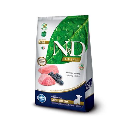 Ração Farmina N&D Prime Puppy Mini Cordeiro para Cães Filhotes de Raças Pequenas 2,5Kg