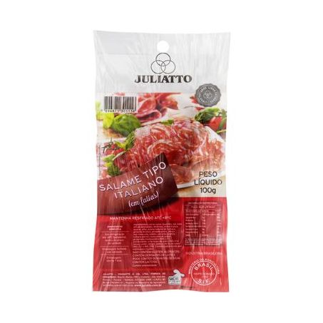 SALAME JULIATTO TP ITALIANO EM FATIAS 100G