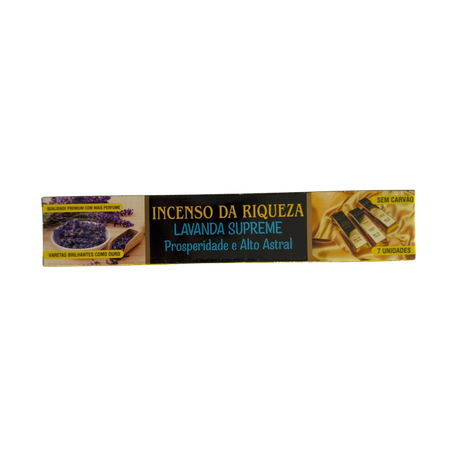INCENSO DA RIQUEZA LAVANDA SUPREME 7 UNID