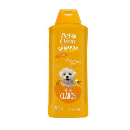 Shampoo pet clean dog pelos claros 700ml