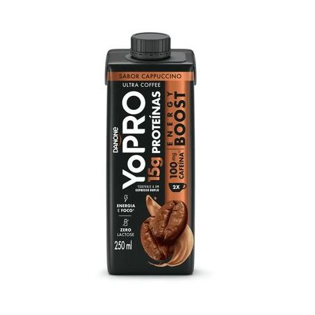 Bebida láctea danone yopro cappuccino 250ml