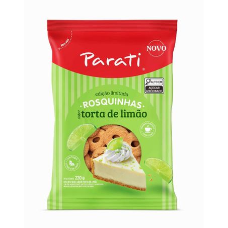 BISCOITO ROSCA PARATI EDIÇÃO LIMITADA TORTA DE LIMÃO PACOTE 220G