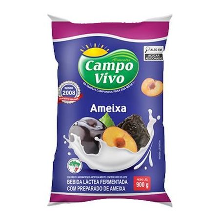Bebida Lactea Campo Vivo 900g Ameixa
