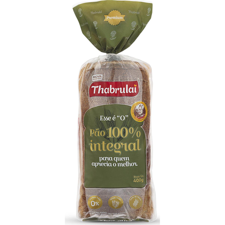 Pão Thabrulai 400g - 100% Integral - Tradicional
