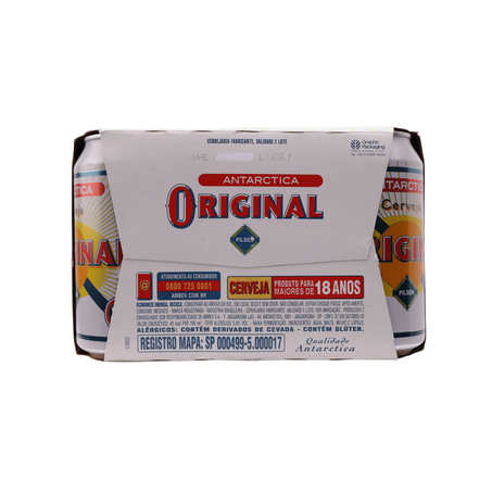 Cerveja antarctica original pilsen 350ml caixa com 12un 360-45