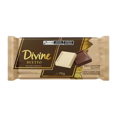 Chocolate Divine Mais Cremoso Duetto 70g